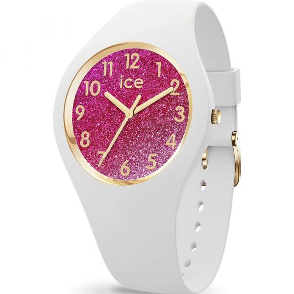 Ice Watch Glitter White Pink women's watch 34mm 022572