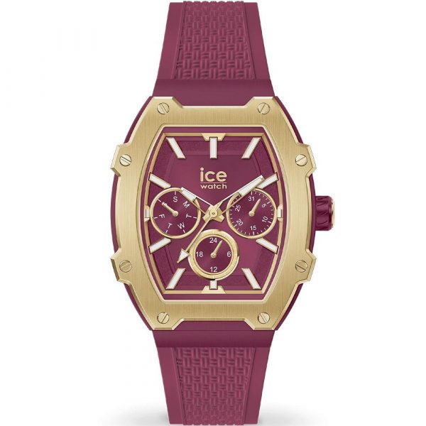 Ice Watch Boliday Gold Burgundy women's watch 35mm 022868