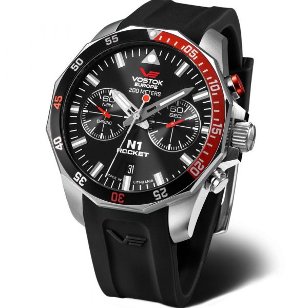 Vostok Europe N1 Rocket men's watch 6S21-225A707-SBLK