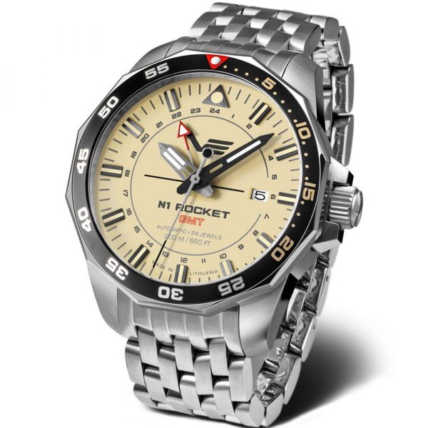 Vostok Europe N1 Rocket GMT men's watch NH34A-225A713-B