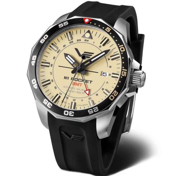 Vostok Europe N1 Rocket GMT men's watch NH34A-225A713-SBLK