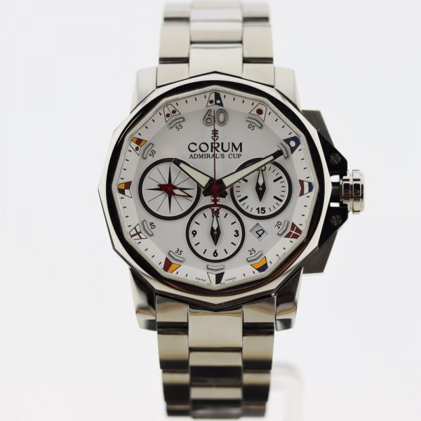 Corum Admiral's Cup Challenge Chronograph man used watch 753.691.20/V701