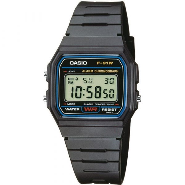 Casio Collection men's watch F-91W-1YEG