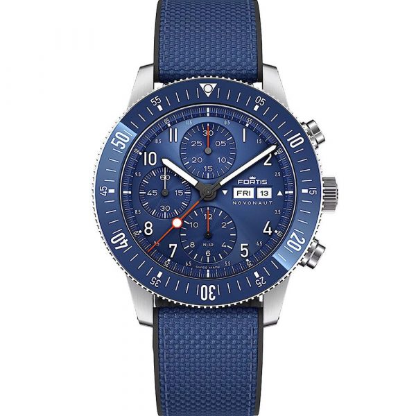 Fortis Novonaut N-42 Cobalt Blue men's watch F2040013