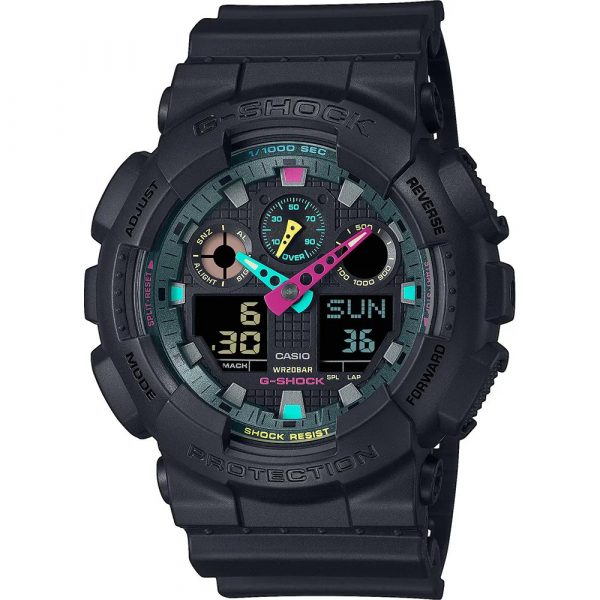 Casio G-Shock Multi Fluorescent men's watch GA-100MF-1AER