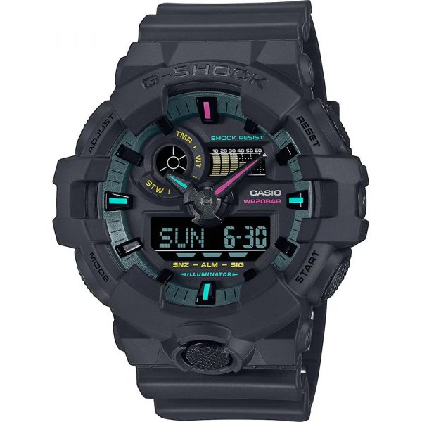 Casio G-Shock Multi Fluorescent Accents men's watch GA-700MF-1AER