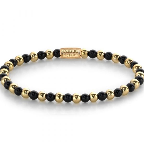 Rebel & Rose Mix Black Madonna female bracelet S RR-40061-G-S