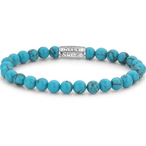 Rebel & Rose Turquoise Delight man bracelet M RR-60015-S-M