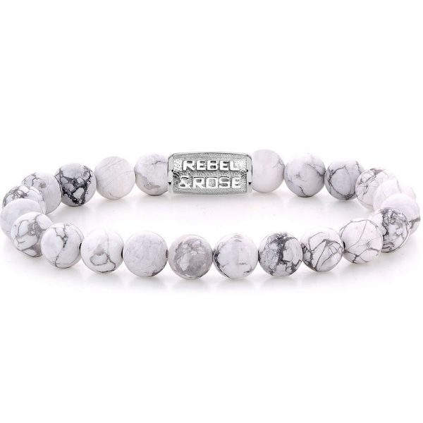 Rebel & Rose Virgin White man bracelet L RR-80066-S-L