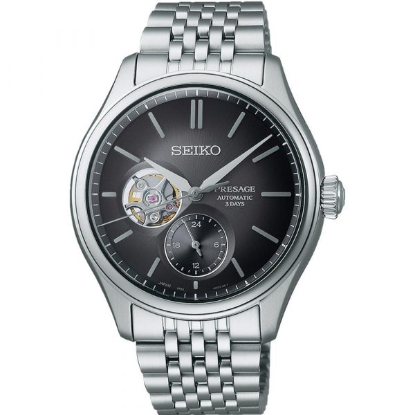 Seiko Presage Classic Sumi-iro Open heart men's watch SPB471J1