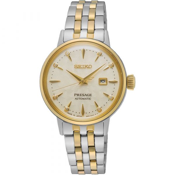 Seiko Preasage Cocktail Time White Lady Diamond Twist women's watch SRE010J1