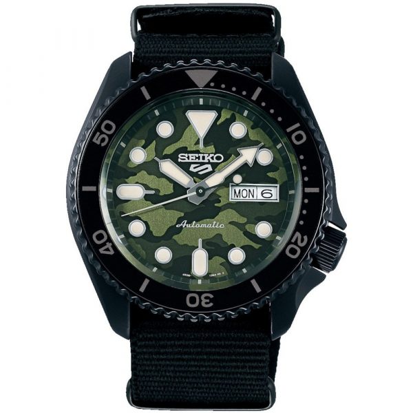 Seiko 5 Sports Camouflage Street Style Yuto Horigome men's watch SRPJ37K1