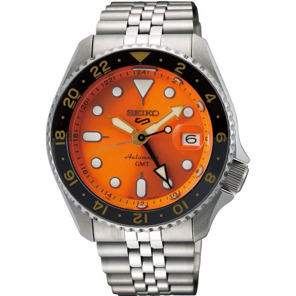 Seiko Seiko 5 Sports GMT 'Mikan Orange' men's watch SSK005K1