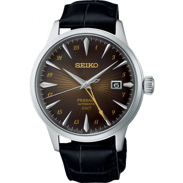 Seiko Presage Rusty Nail Cocktail Time GMT men's watch SSK039J1