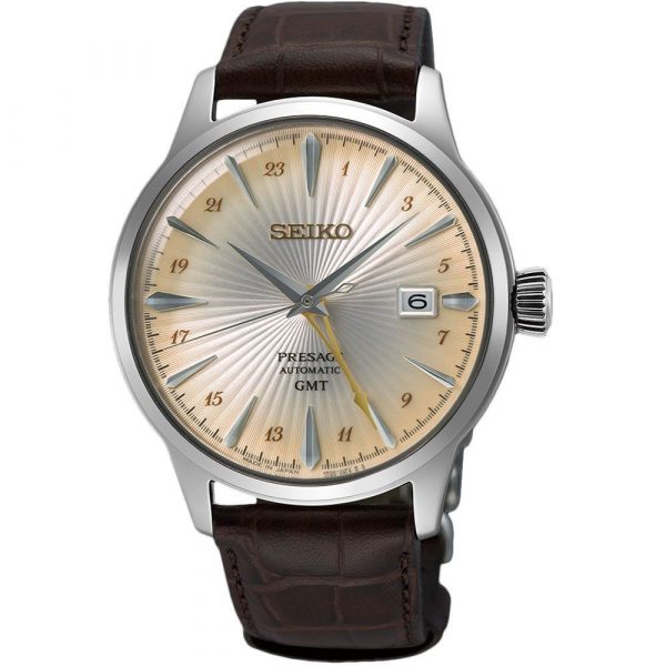 Seiko Presage Rusty Nail Cocktail Time GMT men's watch SSK041J1