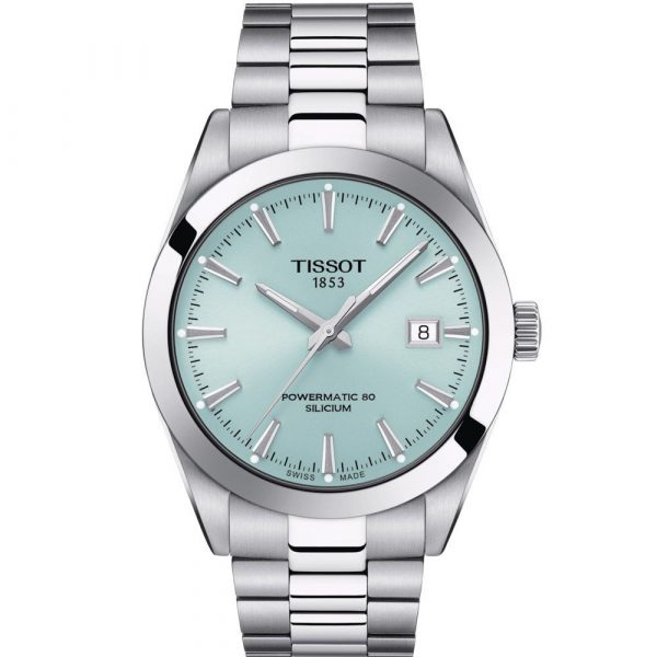 Tissot T-Classic Gentleman Powermatic 80 Silicium Tiffany Blue man T127.407.11.351.00